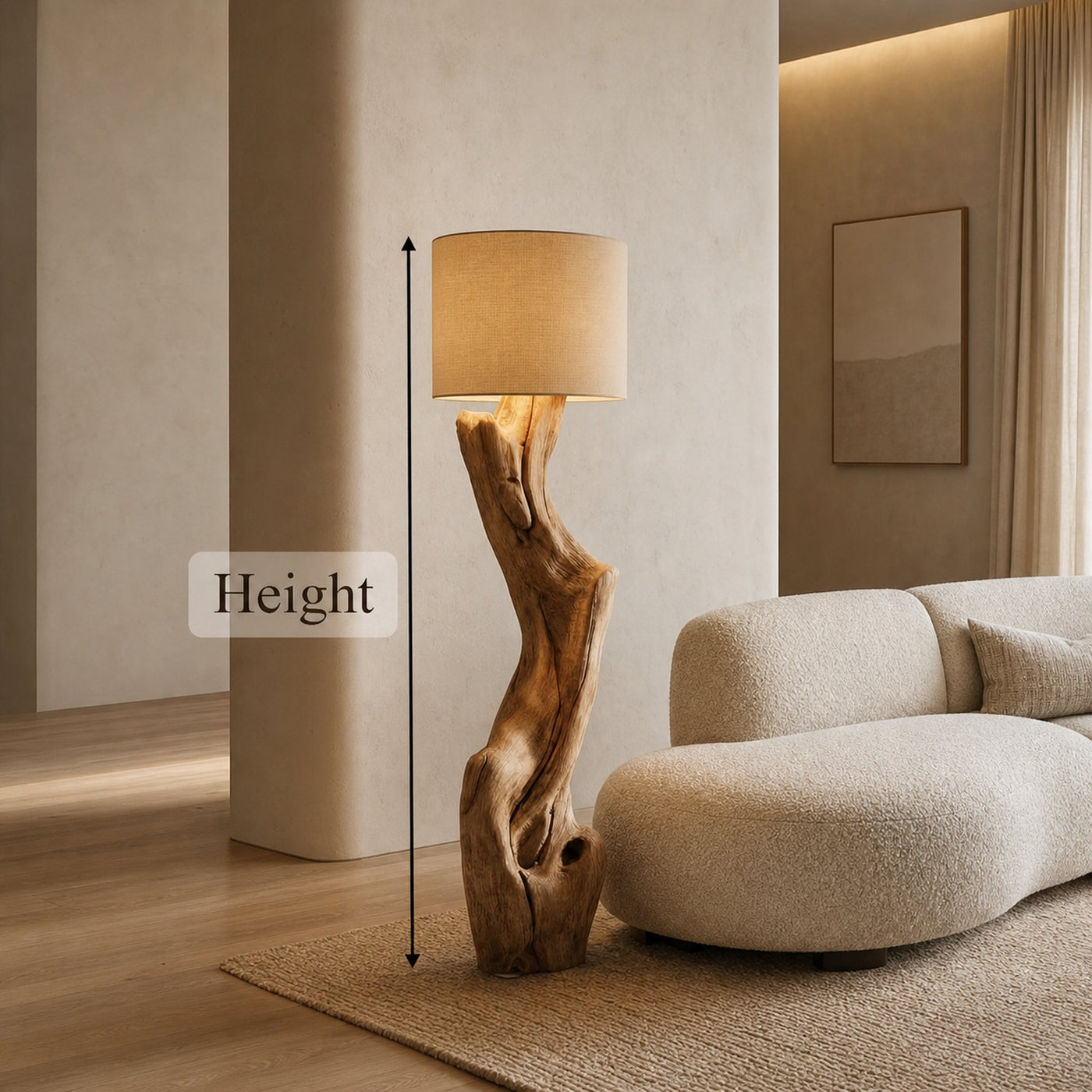 Sculptural Tree Floor Lamp For Living Room And Corner - product view 6