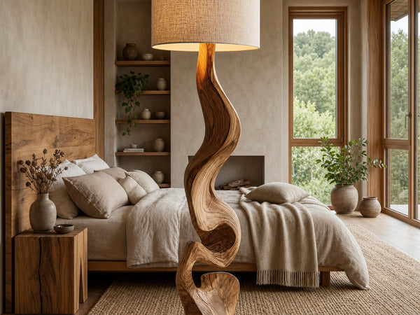 Sculptural Twist Lamp Base Living Room And Bedroom