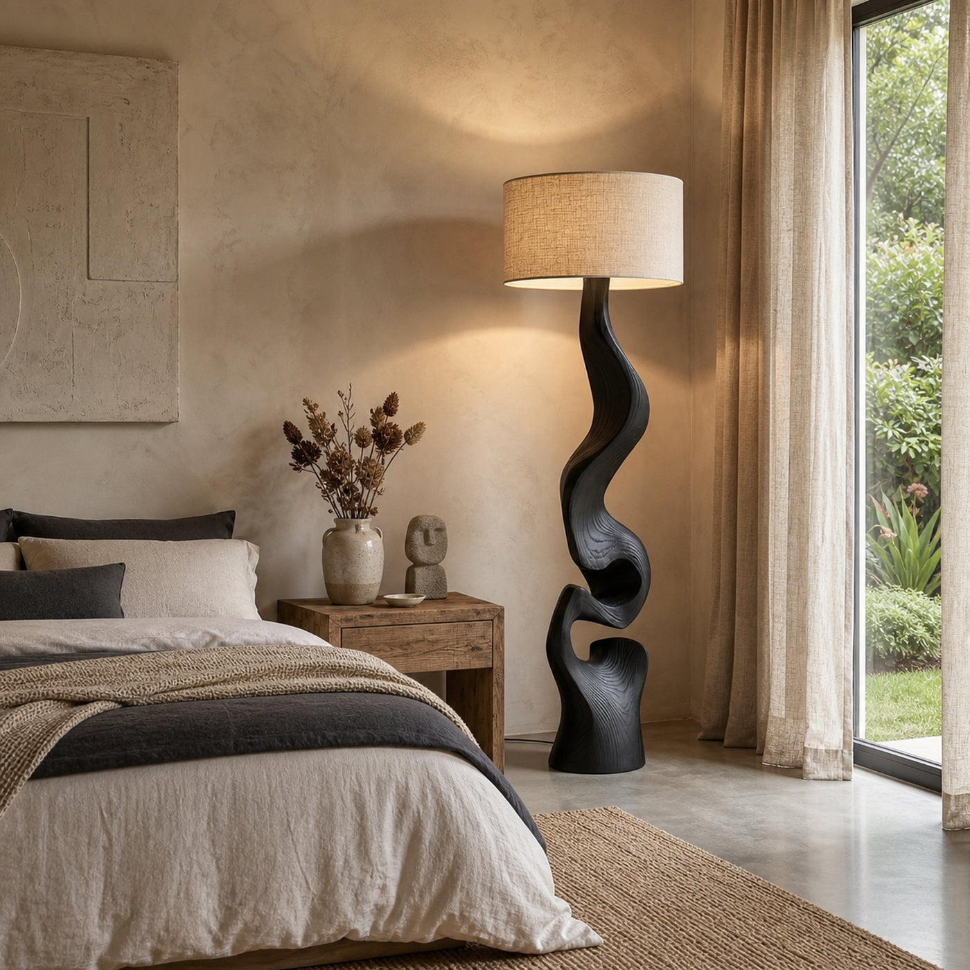 Sculptural Twist Lamp Base Living Room And Bedroom - product view 4