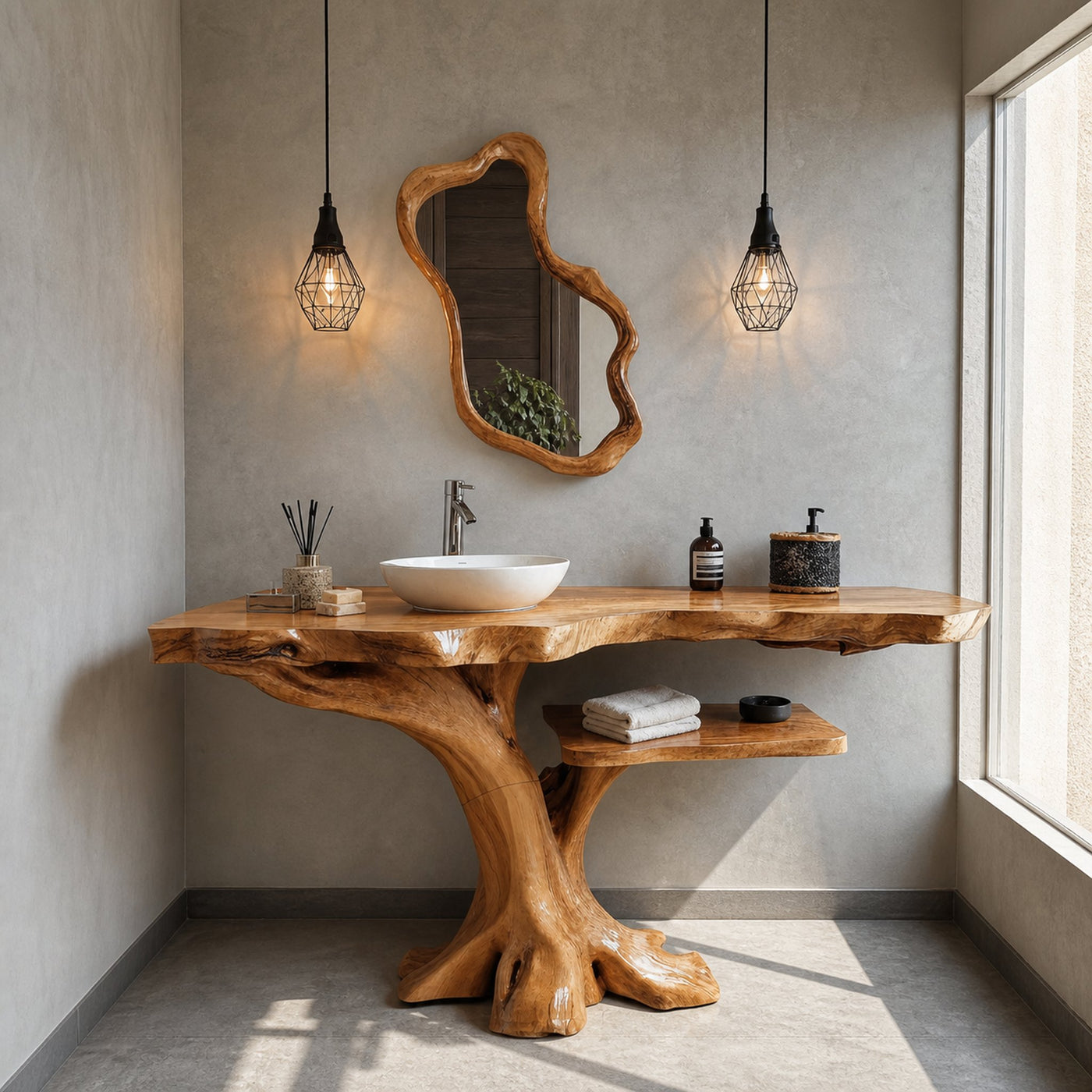 Single Bathroom Vanity With Open Shelf For Modern Homes - product view 2