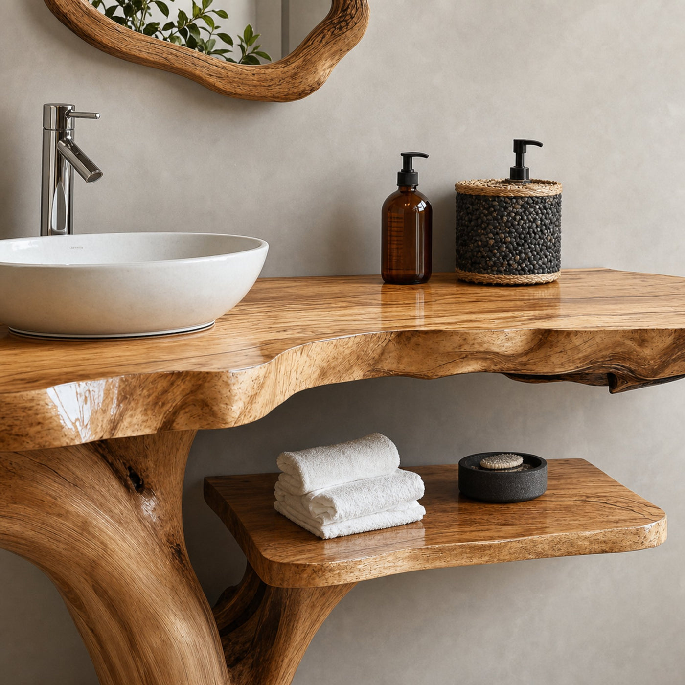 Single Bathroom Vanity With Open Shelf For Modern Homes - product view 4