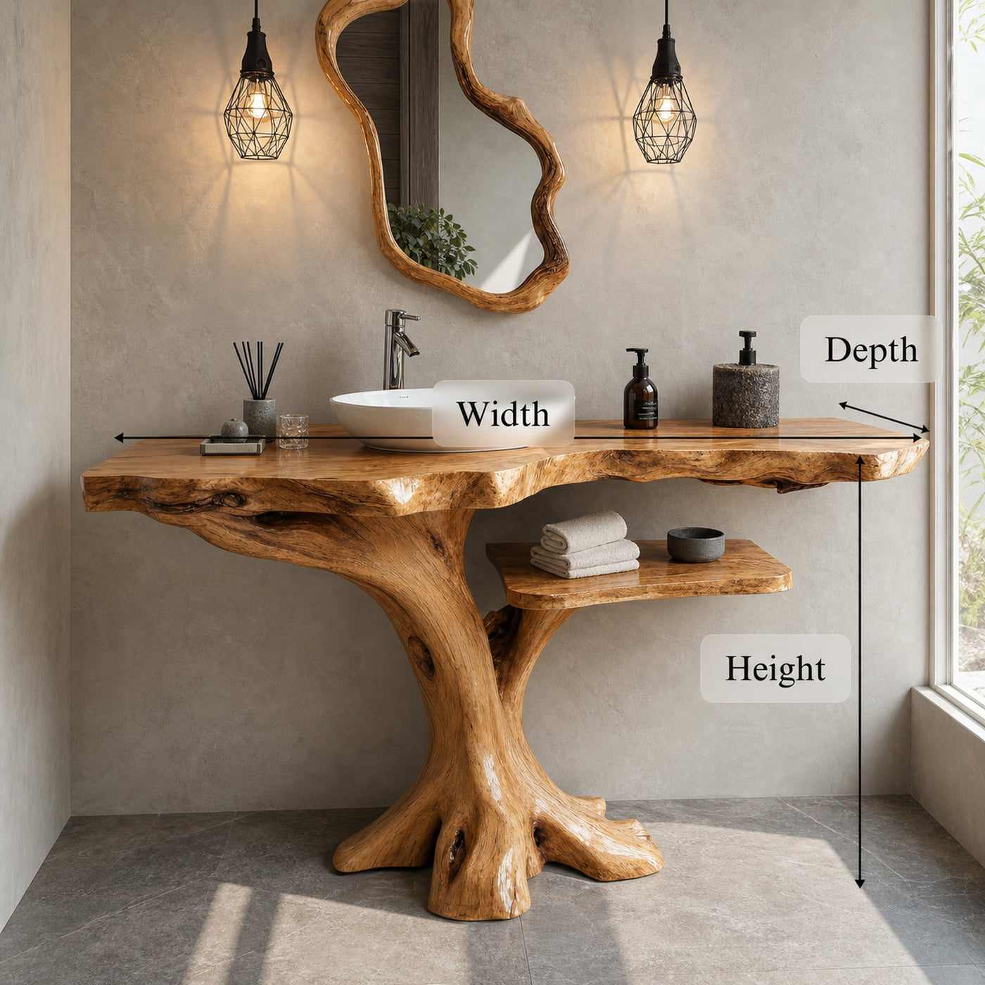 Single Bathroom Vanity With Open Shelf For Modern Homes - product view 5