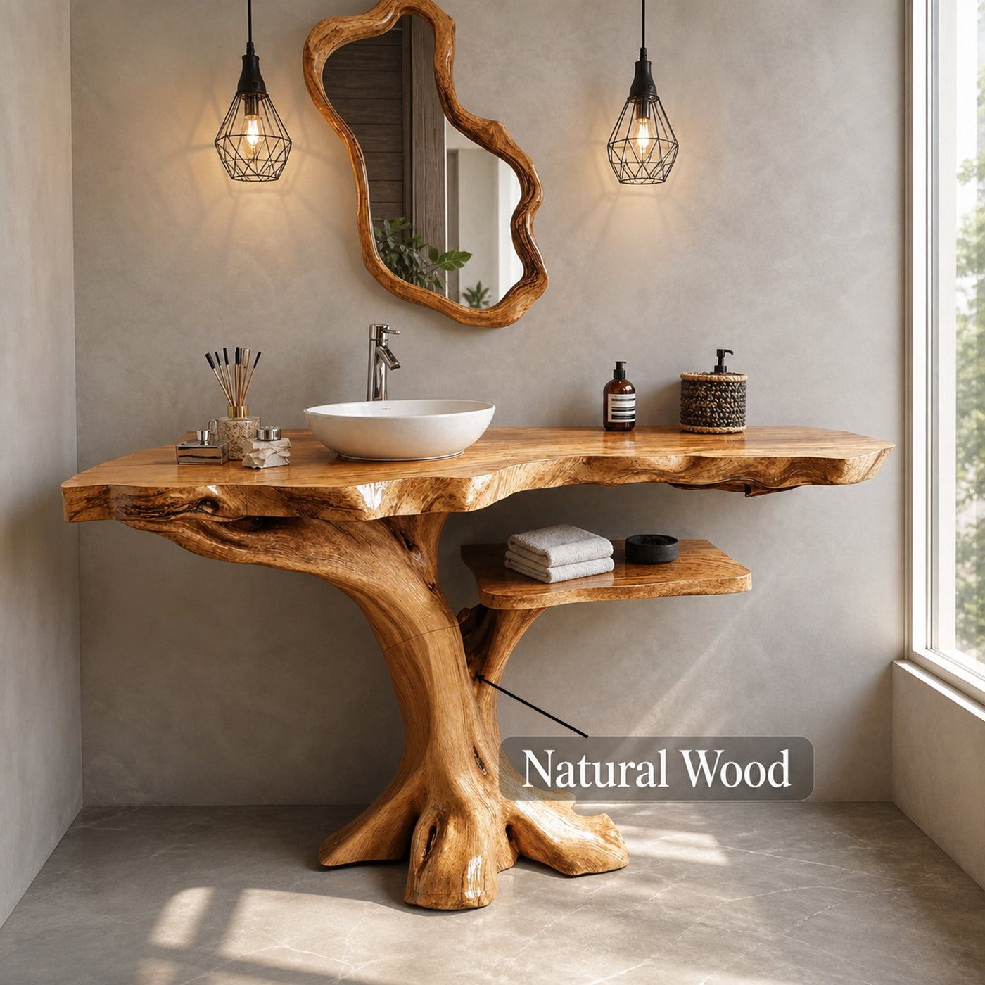 Single Bathroom Vanity With Open Shelf For Modern Homes - product view 6