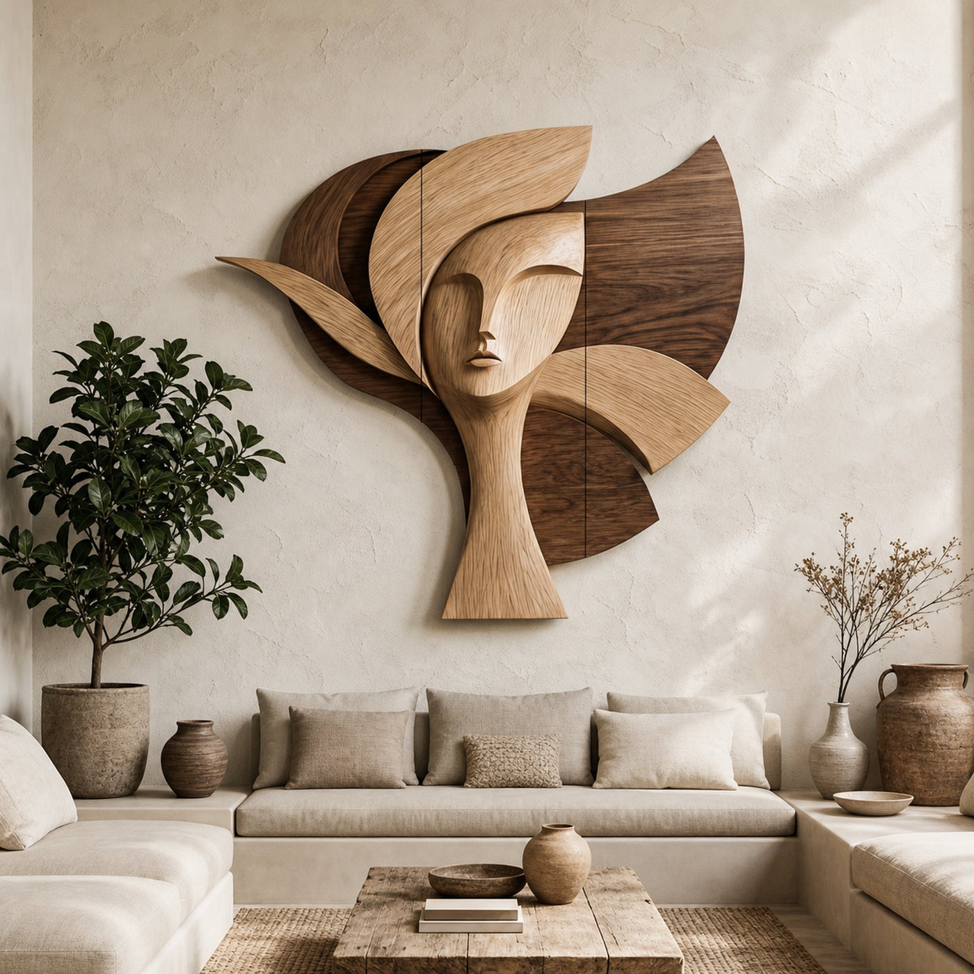 Statement Woman Face Wall Decor For Living Room