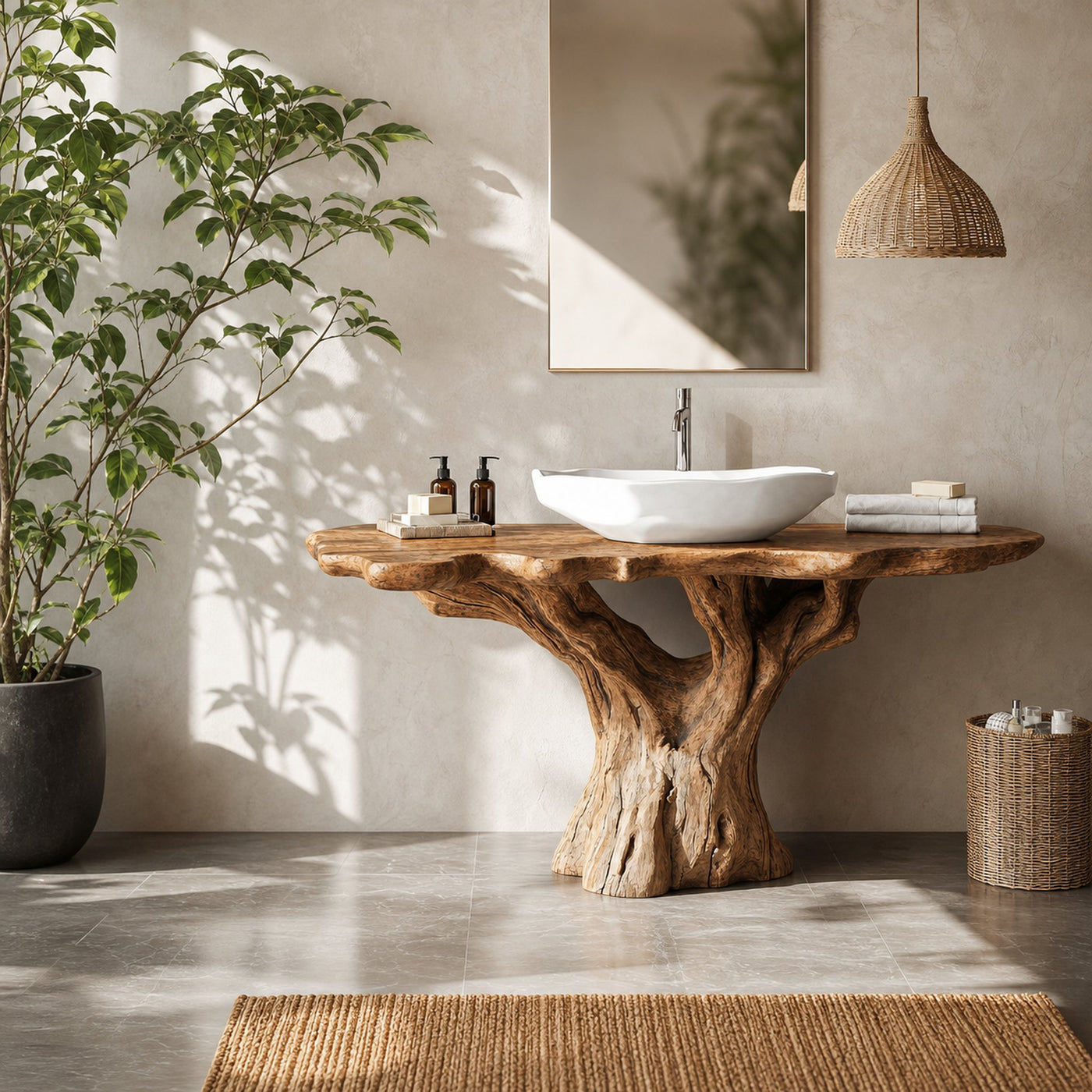 Traditional Natural Wood Bathroom Vanity For Classic Elegant Bathrooms - product view 2