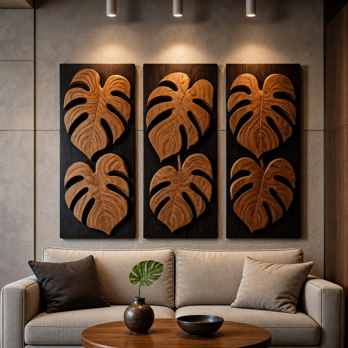 Tropical Leaf Wall Art Panel For Entryway Living Room And Bedroom - product view 2