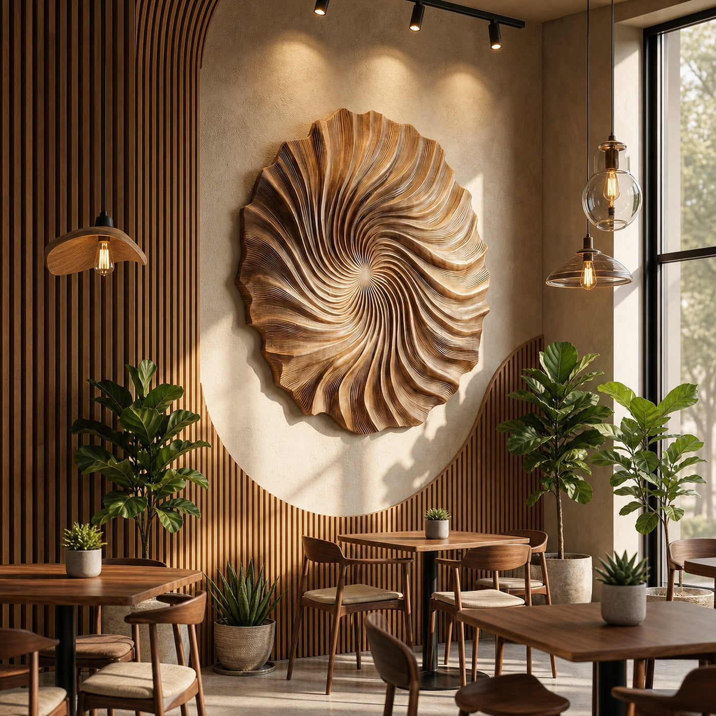 Tropical Palm Tree Wood Wall Art For Modern Coastal Home Design - product view 3