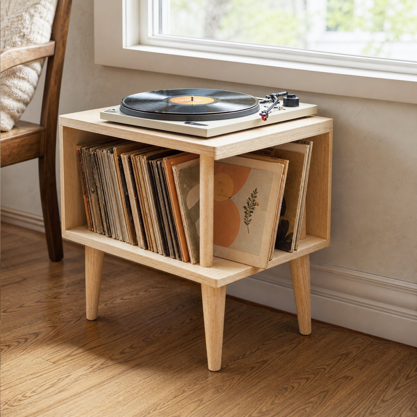Unique Record Player Stand For Living Room, Bedroom, Office