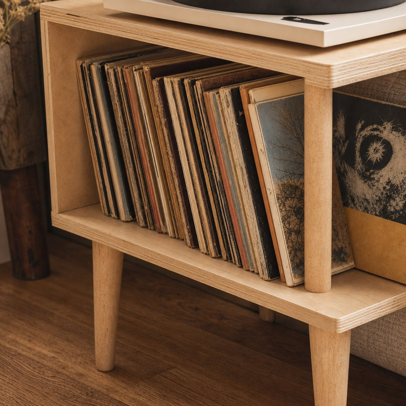 Unique Record Player Stand For Living Room, Bedroom, Office - product view 3