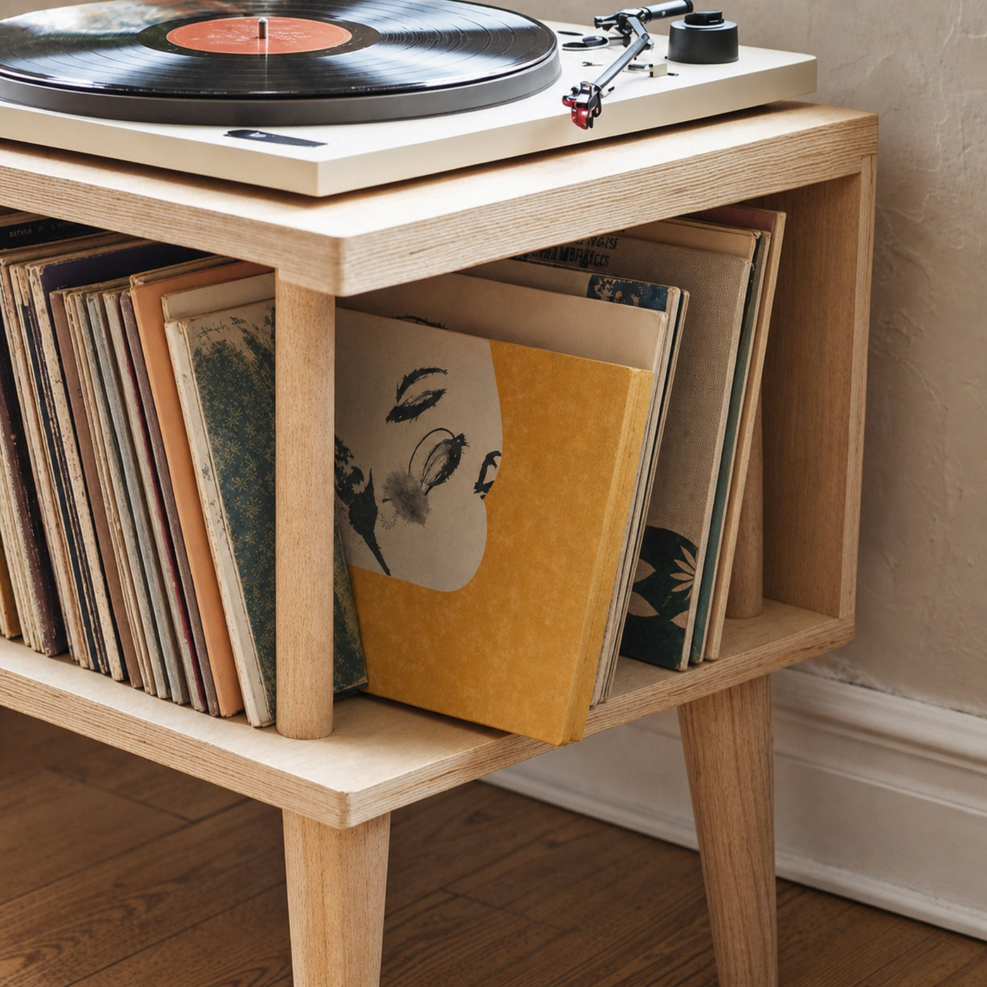 Unique Record Player Stand For Living Room, Bedroom, Office - product view 4