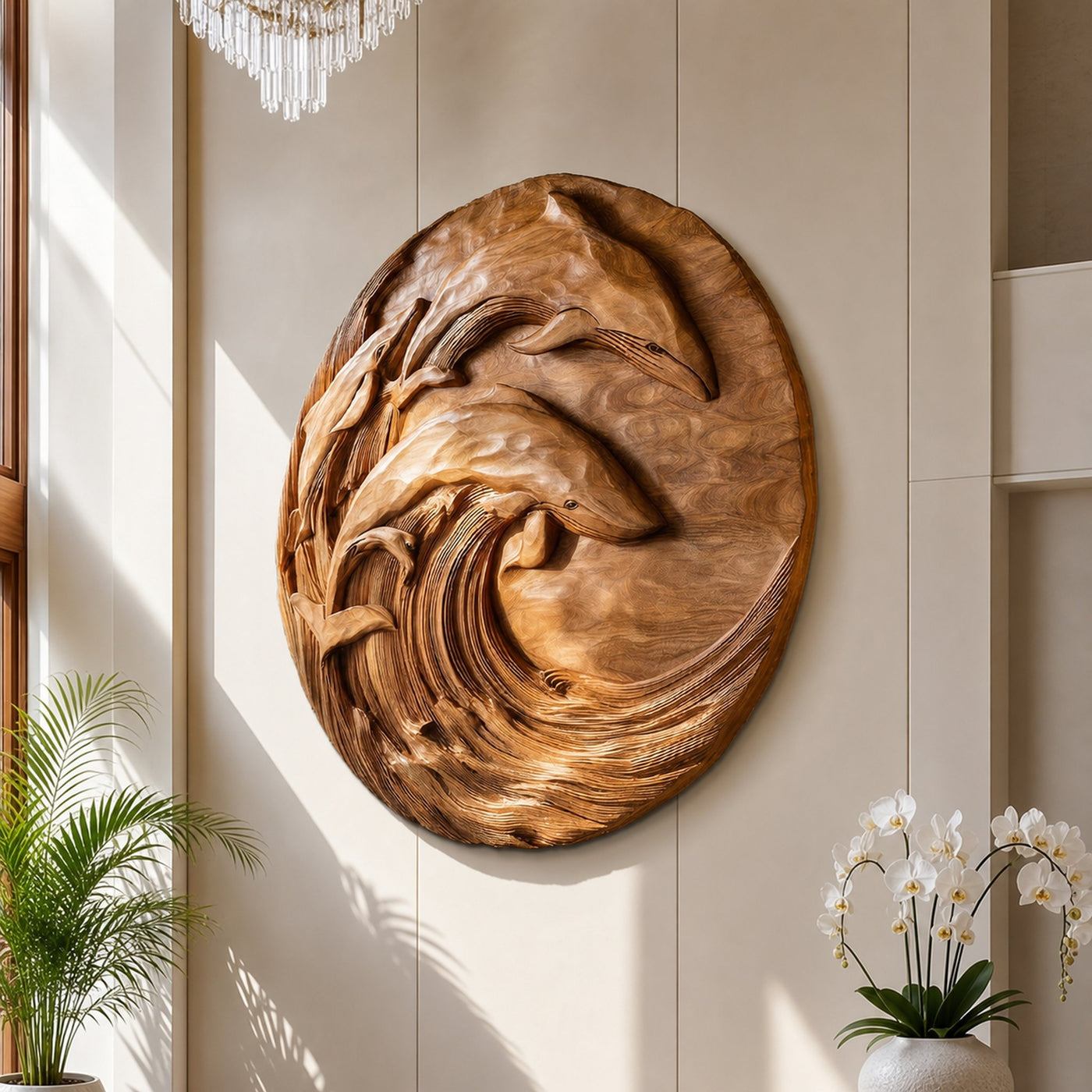 Whale Wood Wall Art For Contemporary Ocean Inspired Spaces