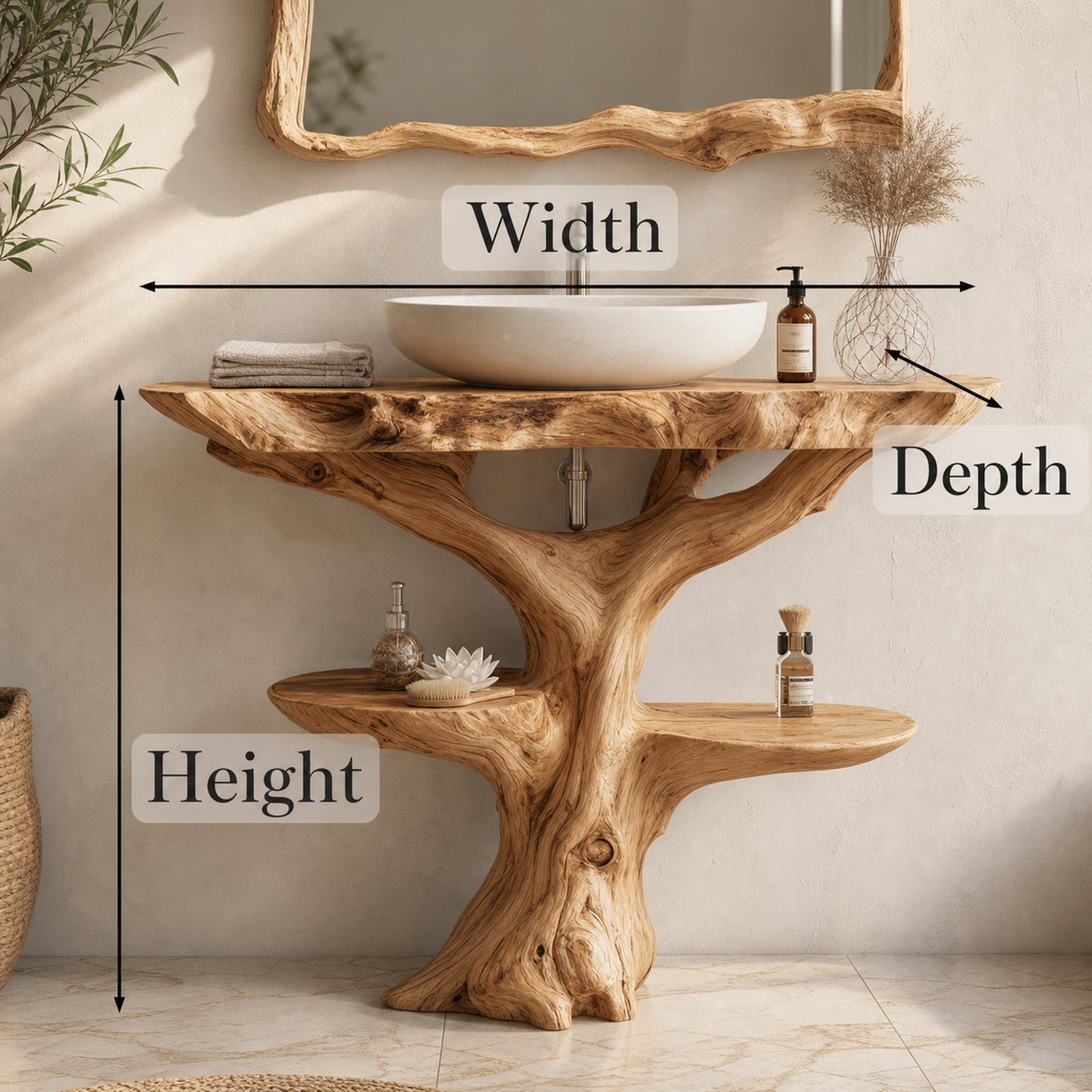 Wood Bathroom Vanity Bathroom - product view 4