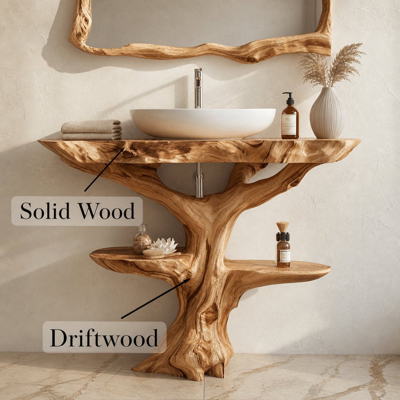 Wood Bathroom Vanity Bathroom - product view 5