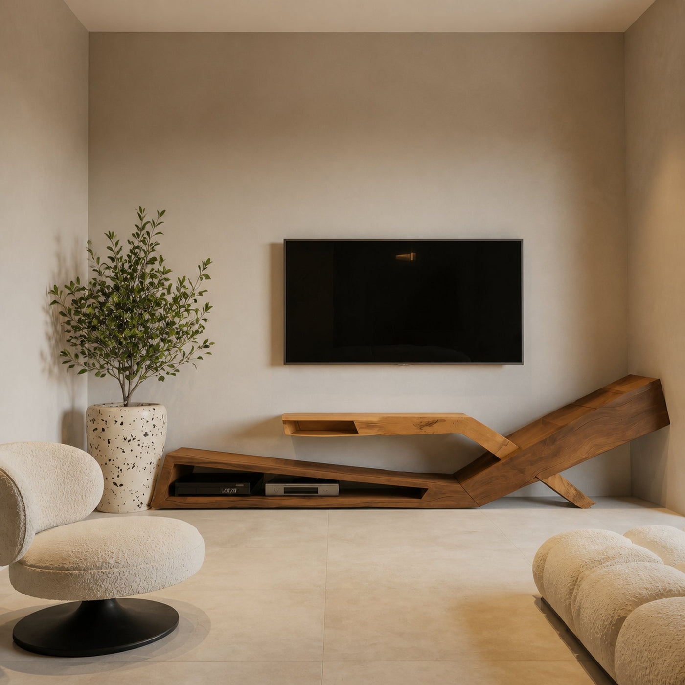 Contemporary Artistic TV Stand Modern Living Room Display - product view 3