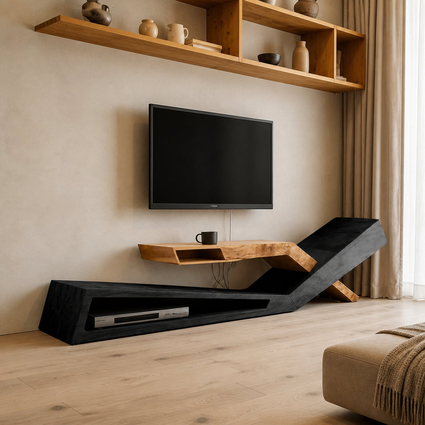 Contemporary Artistic TV Stand Modern Living Room Display - product view 4