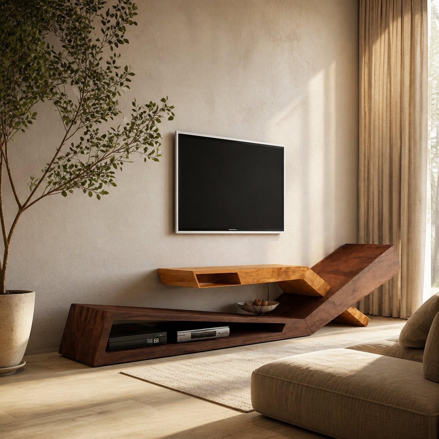 Contemporary Artistic TV Stand Modern Living Room Display - product view 7