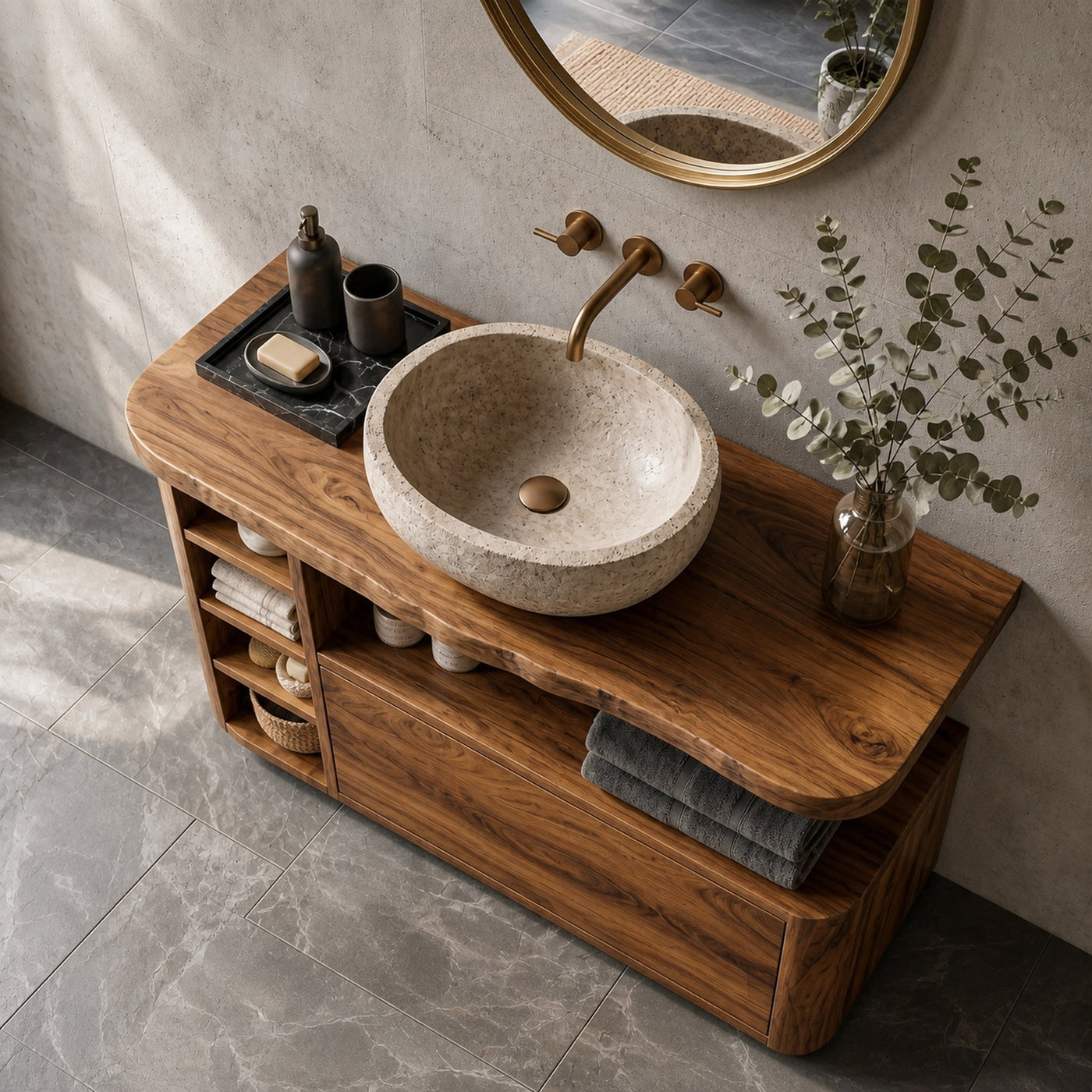 Contemporary Bathroom Vanity For Bathroom And Powder Room - product view 2