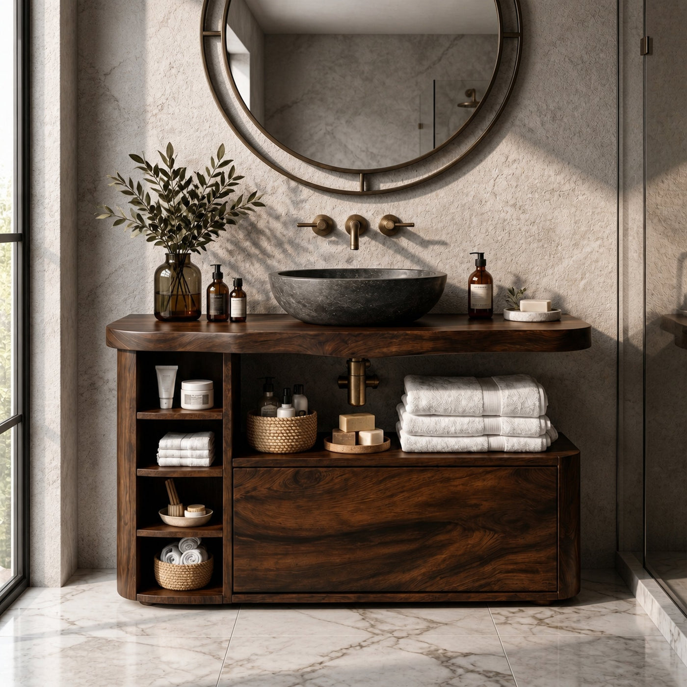 Contemporary Bathroom Vanity For Bathroom And Powder Room - product view 7