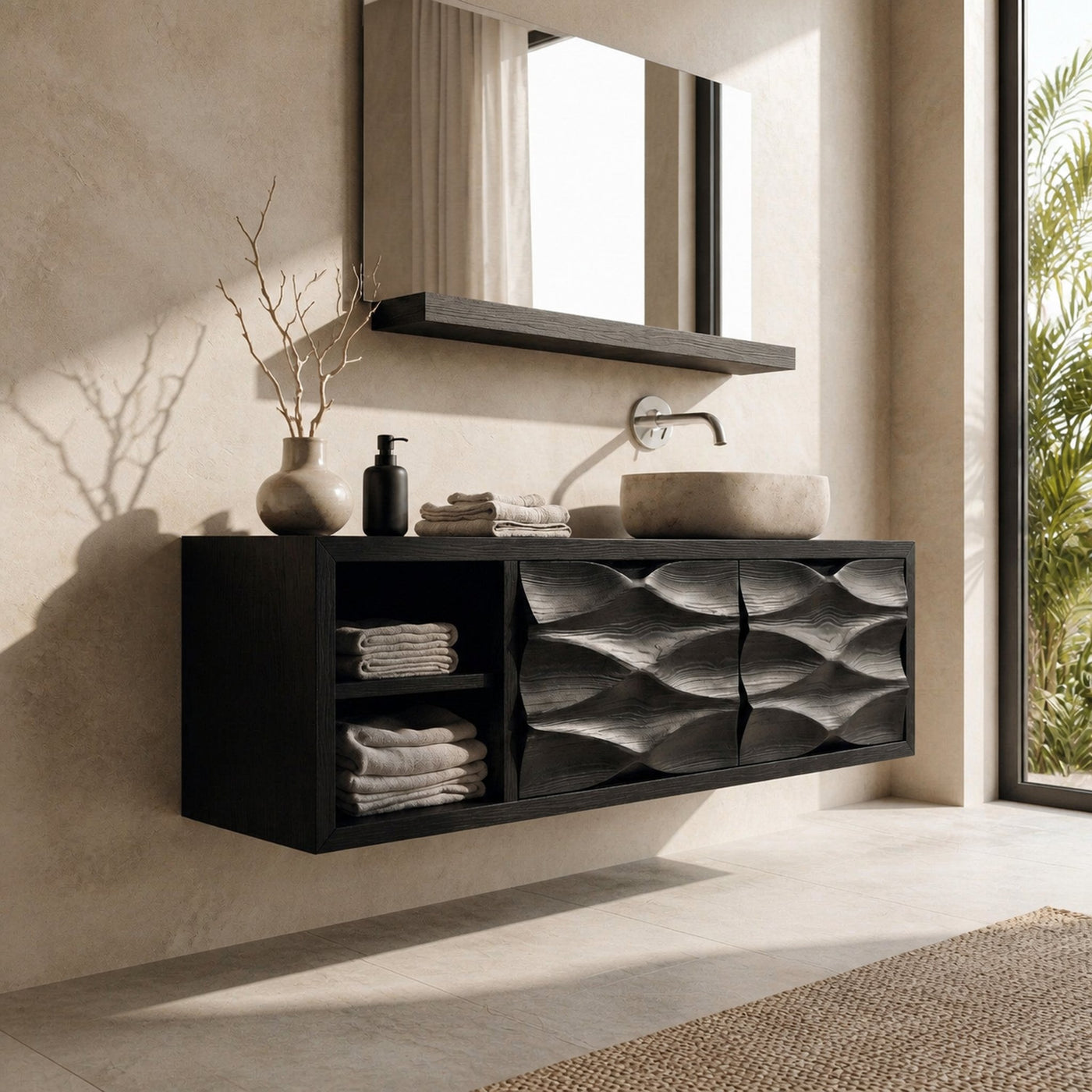 Contemporary Bathroom Vanity For Bathroom Interior Design - product view 3
