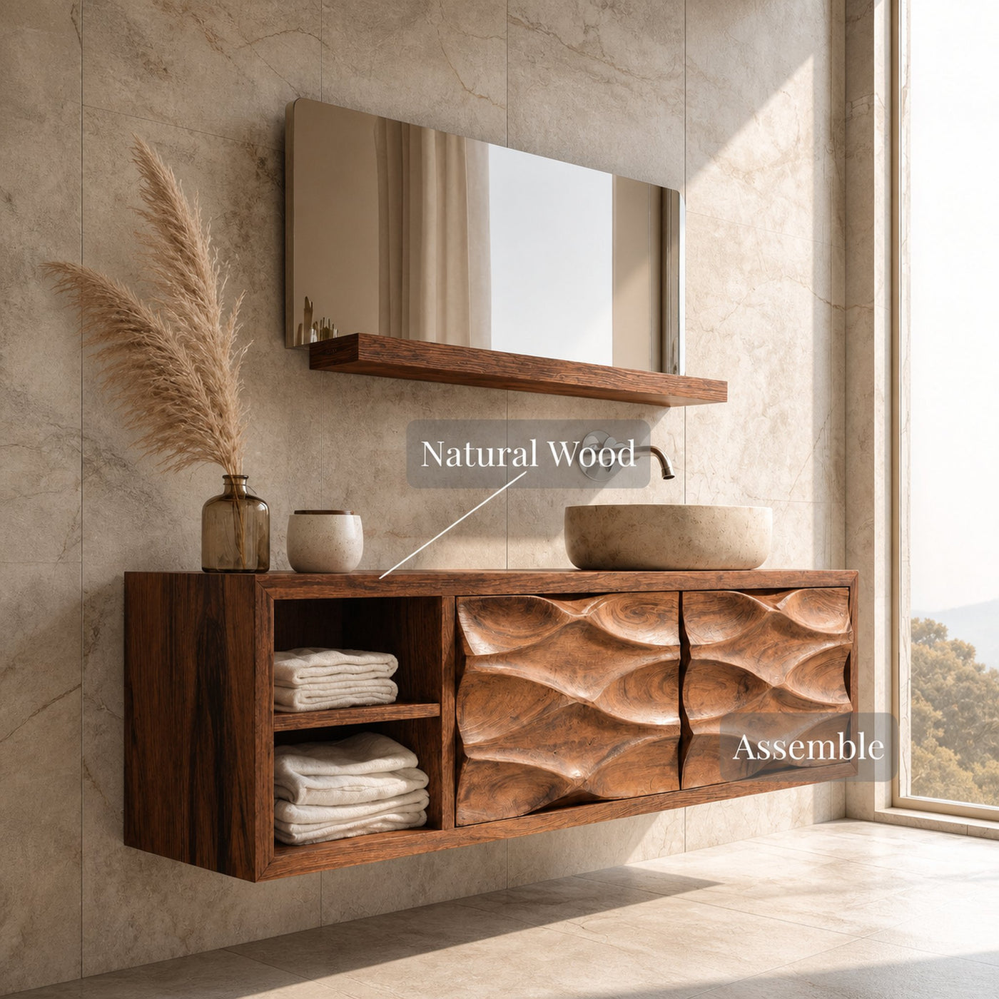 Contemporary Bathroom Vanity For Bathroom Interior Design - product view 7