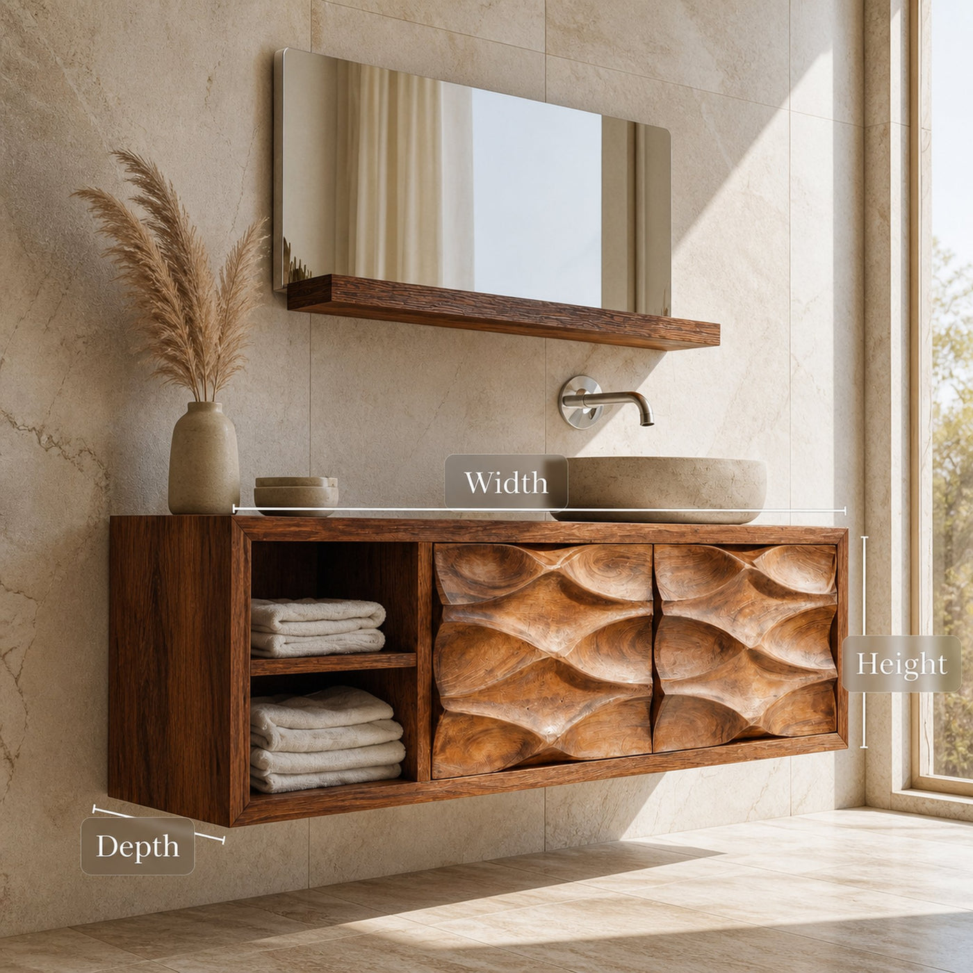Contemporary Bathroom Vanity For Bathroom Interior Design - product view 8
