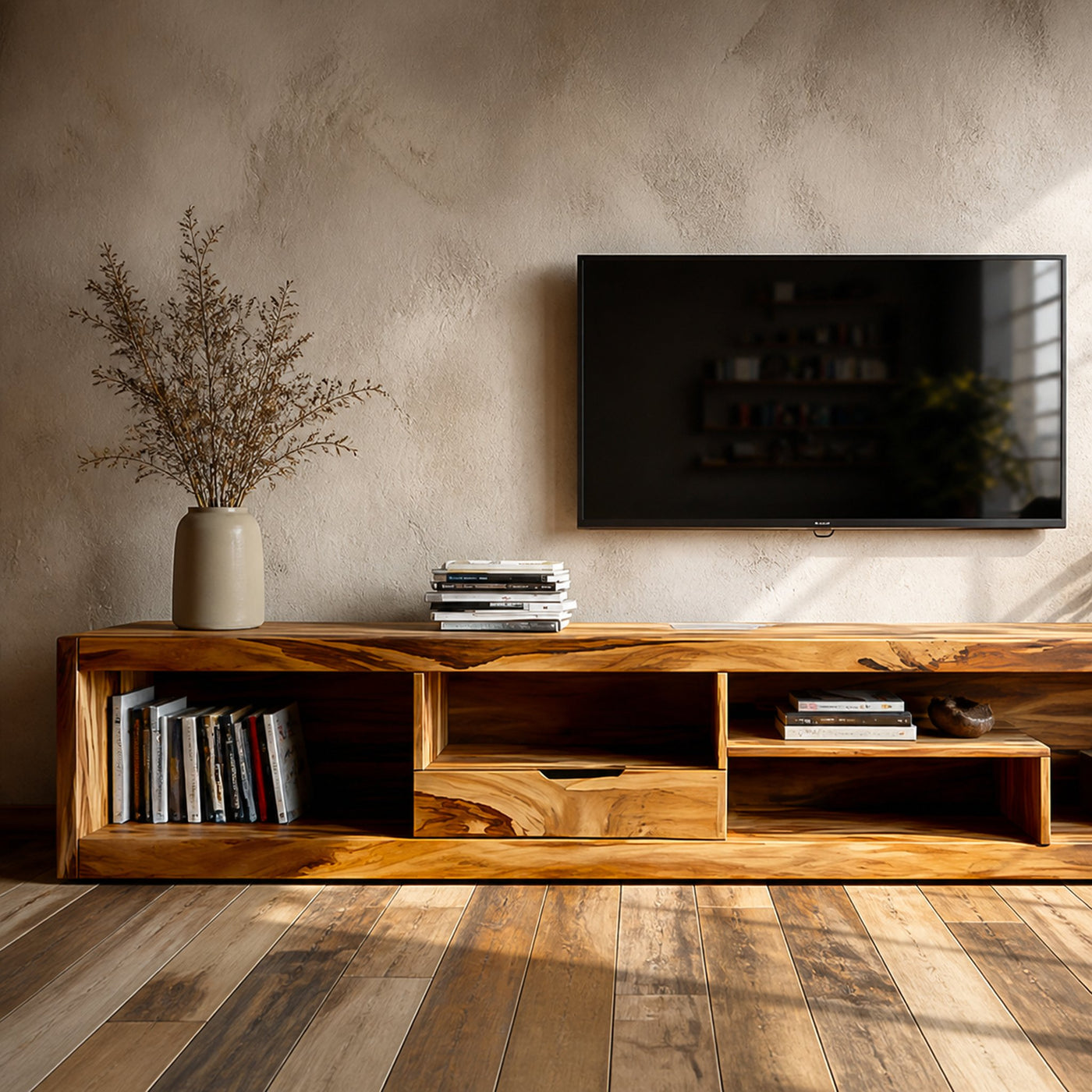 Contemporary TV Stand And Bookshelves For Entertainment Center - product view 3