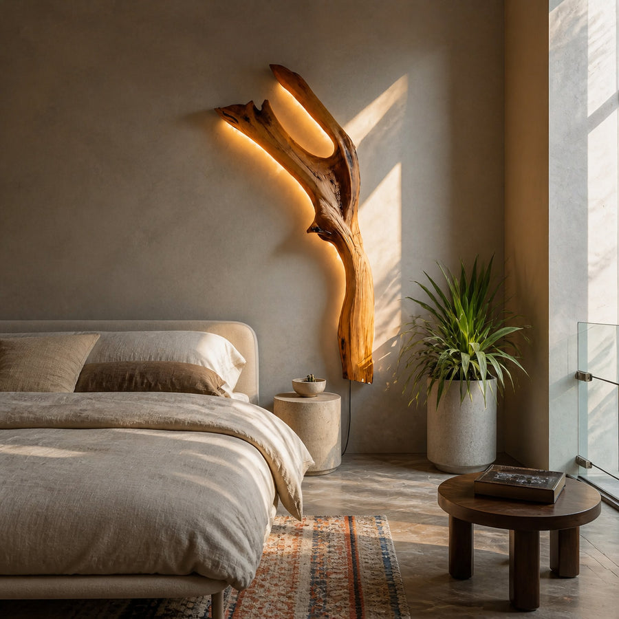 Contemporary Wall Sconce With Two Branch Design For Bedroom