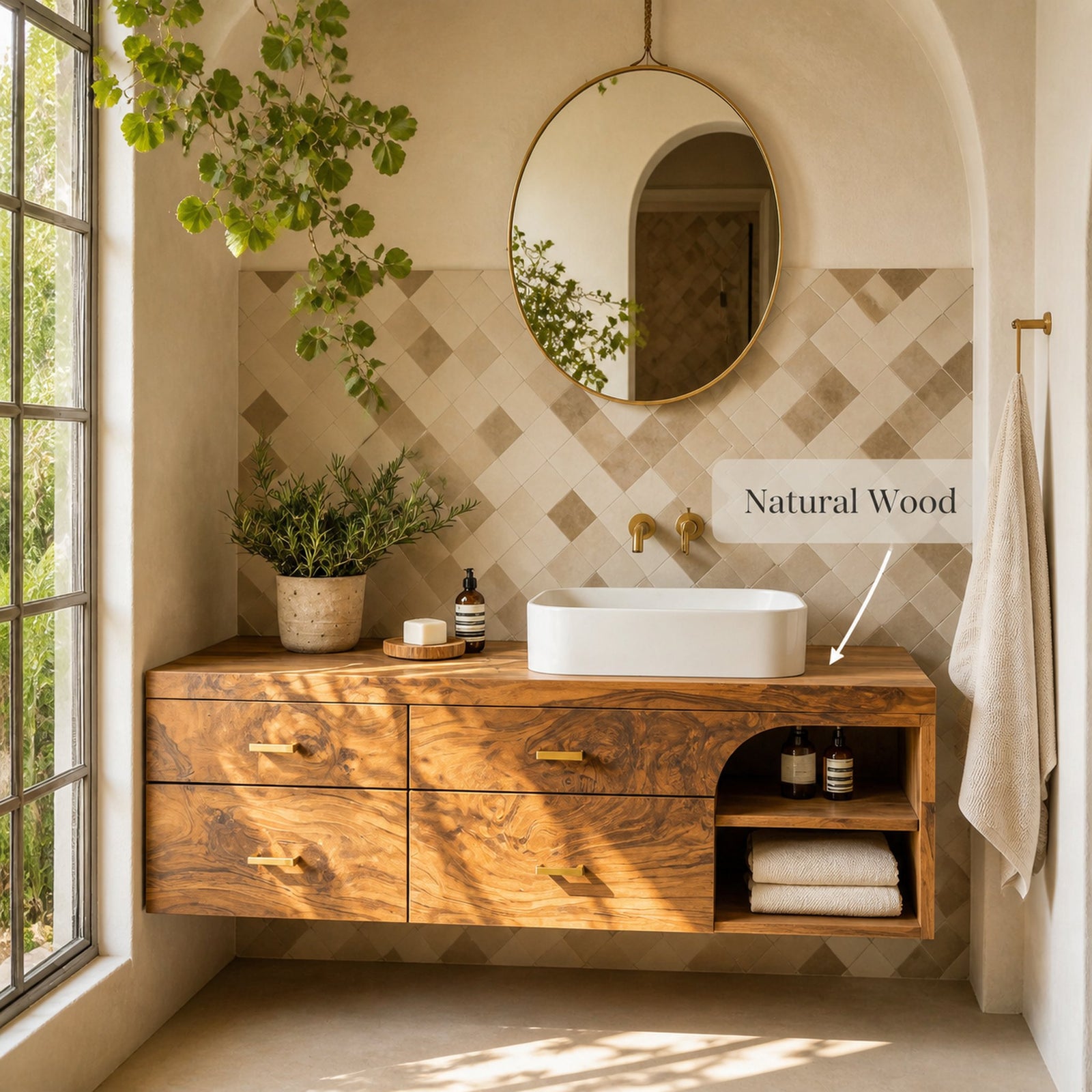 Nine-thirty, tub side