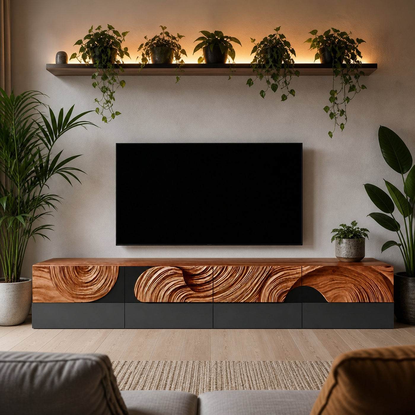Farmhouse TV Cabinet For Living Room Furniture - product view 6