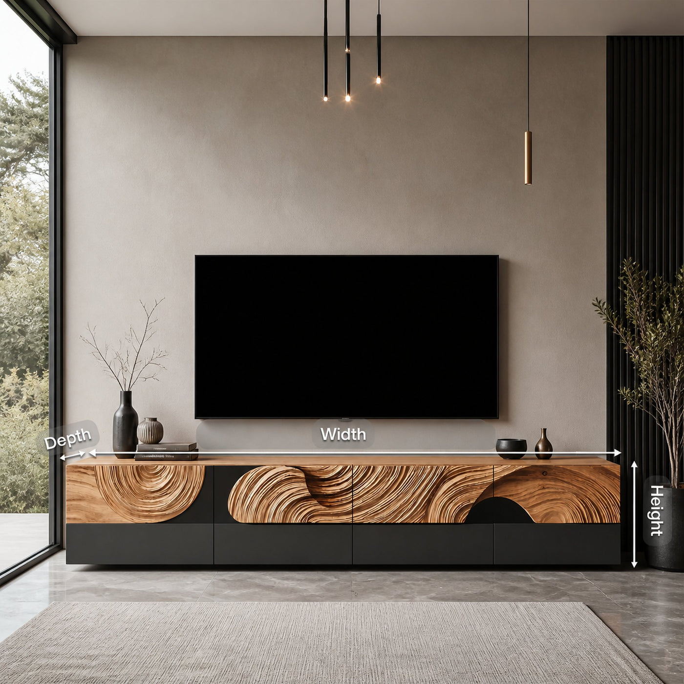 Farmhouse TV Cabinet For Living Room Furniture - product view 8
