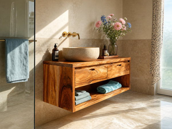 Handcrafted Bathroom Vanity Cabinet For Bathroom Furniture