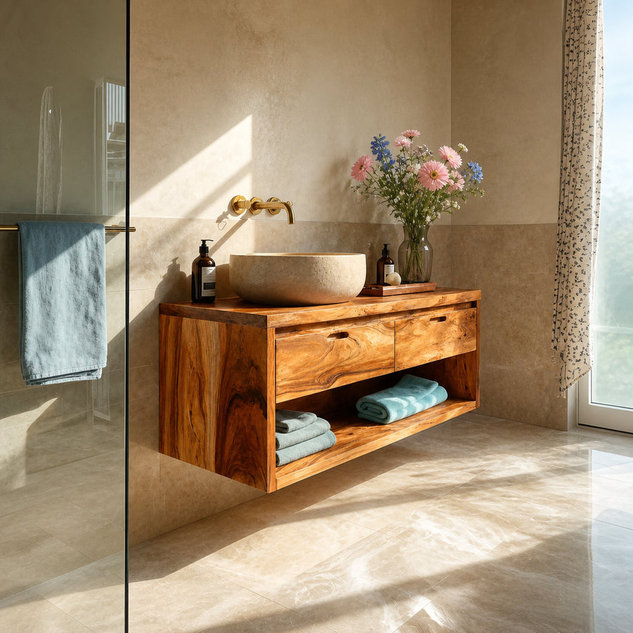 Handcrafted Bathroom Vanity Cabinet For Bathroom Furniture