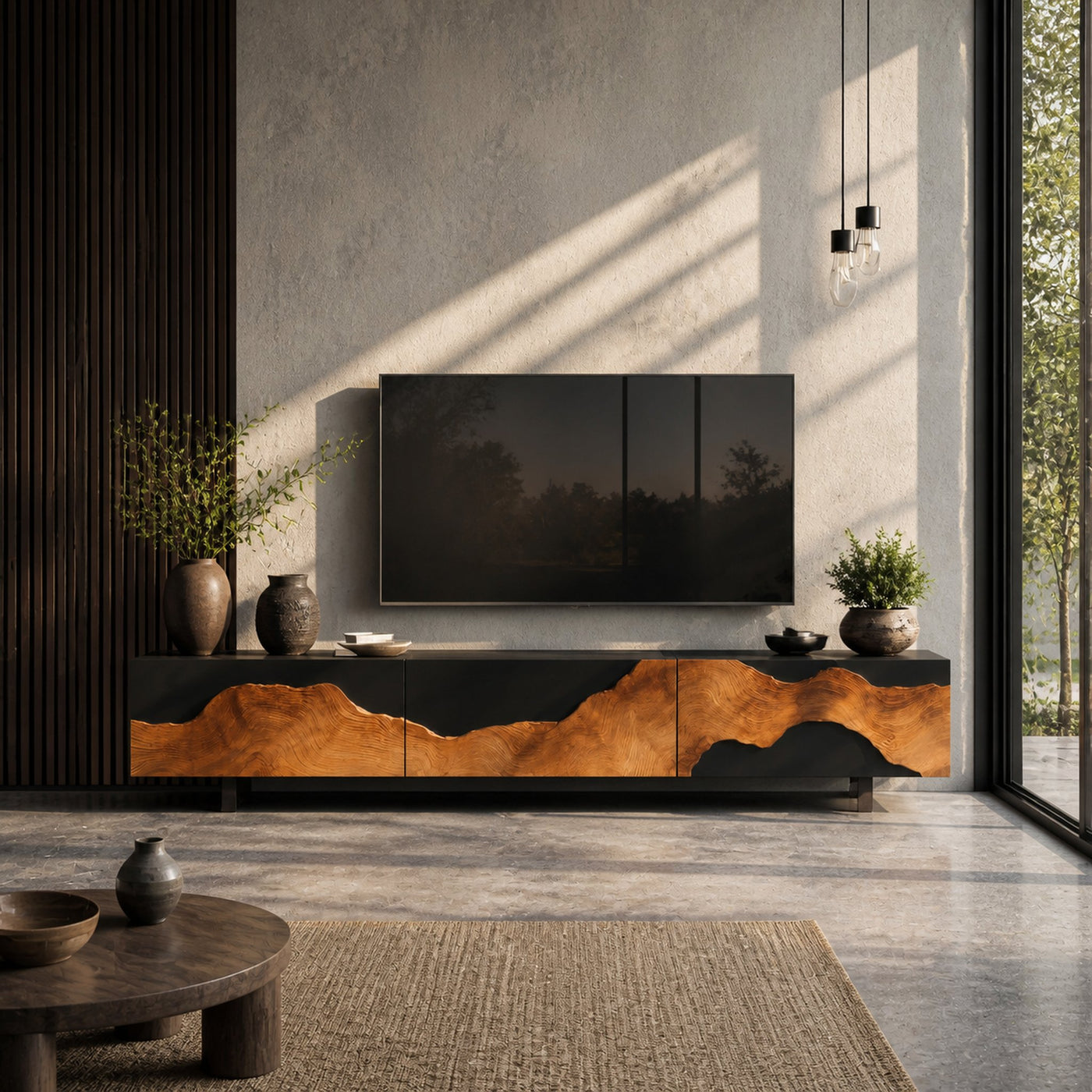 Handcrafted Farmhouse TV Console For Living Room