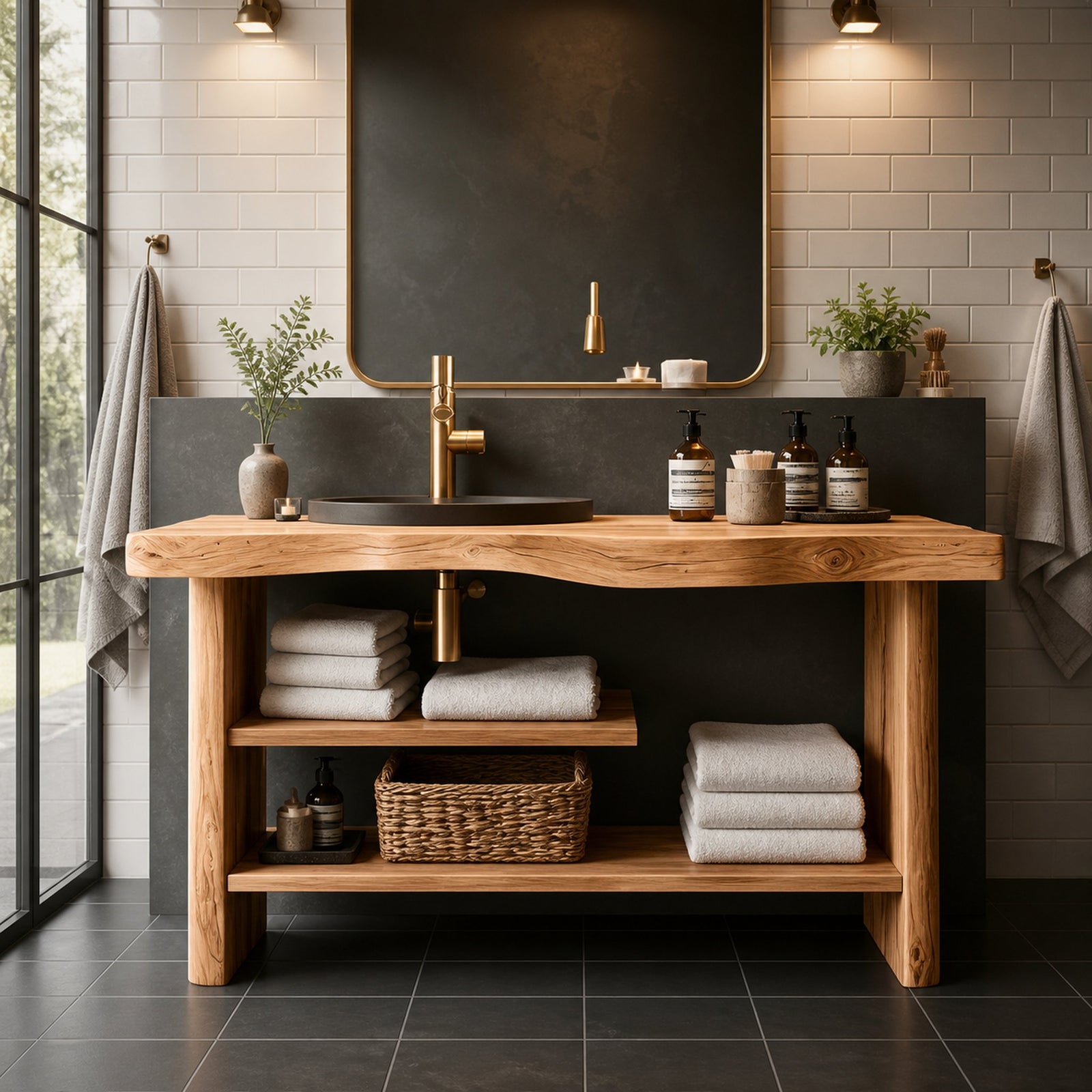 Nine-thirty, tub side