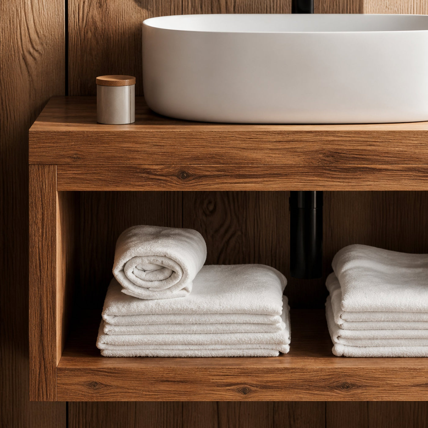 Handcrafted Wooden Vanity For Bathroom Furniture - product view 3