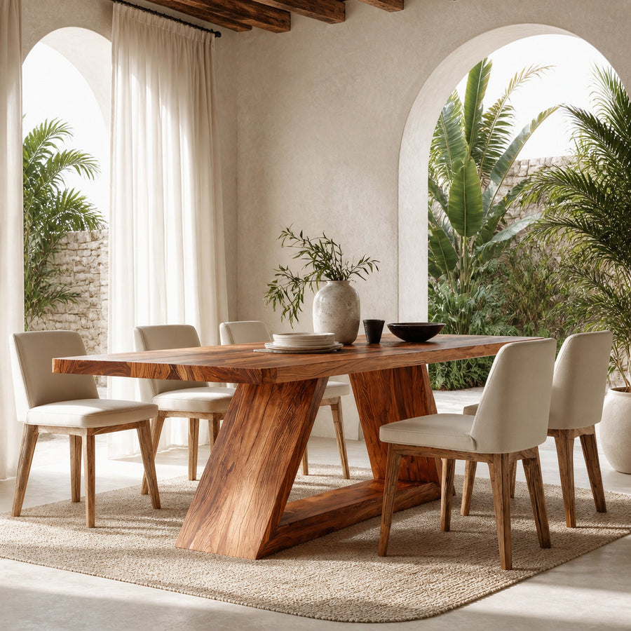 Japandi Wabi Sabi Dining Table For Dining Room