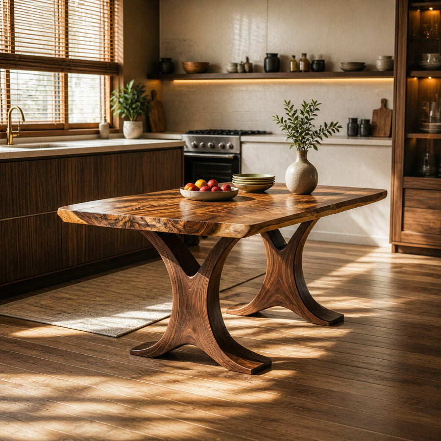 Live Edge Dining Table For Kitchen Or Dining Room