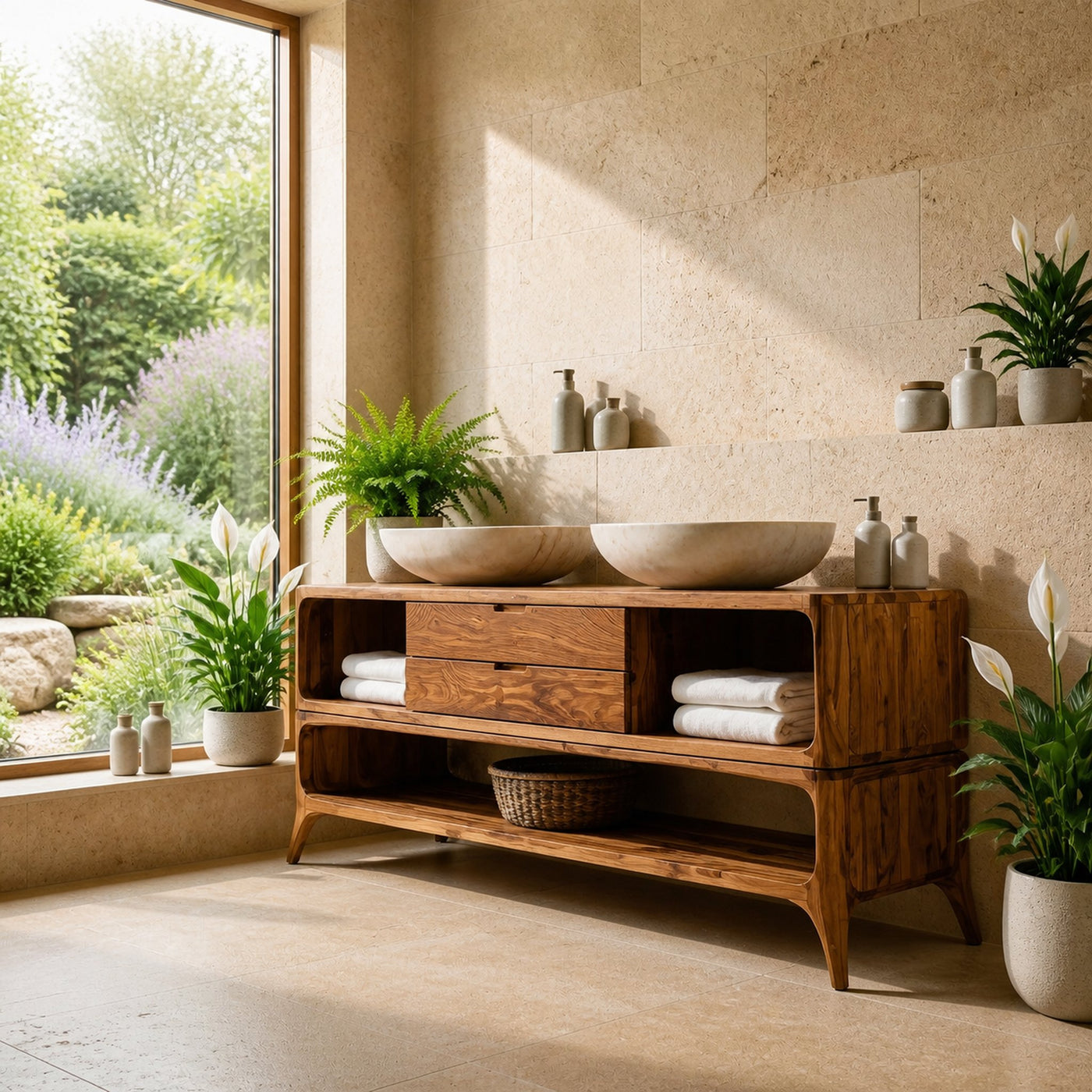 Luxury Bathroom Vanity Two-tier Design For Bathroom Furniture - product view 2