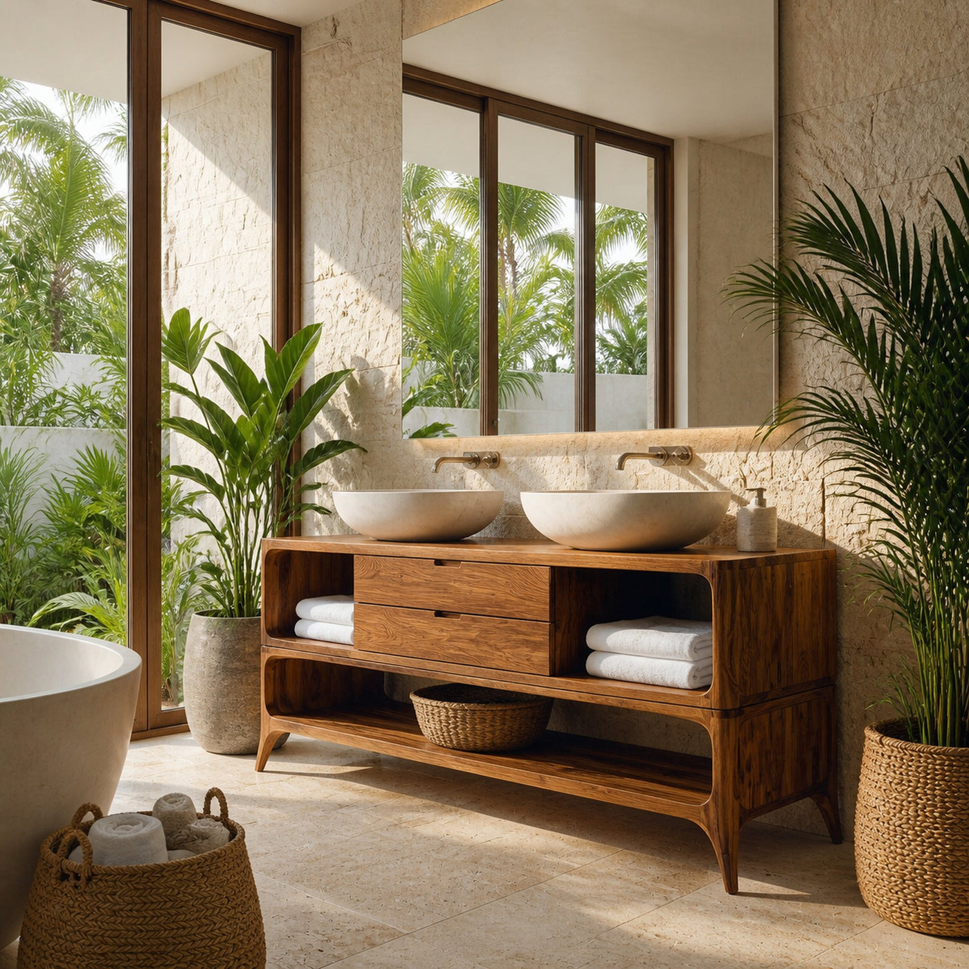Luxury Bathroom Vanity Two-tier Design For Bathroom Furniture - product view 3