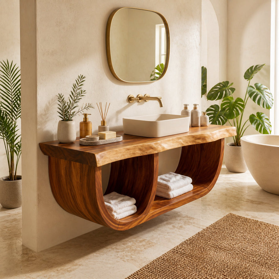 Luxury Wood Vanity Unit For Master Suite