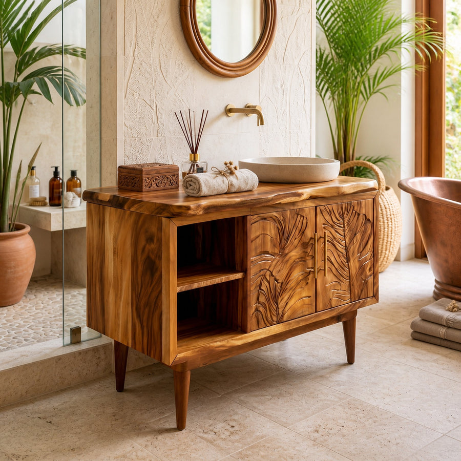 Luxury Wood Vanity Unit For Master Suite