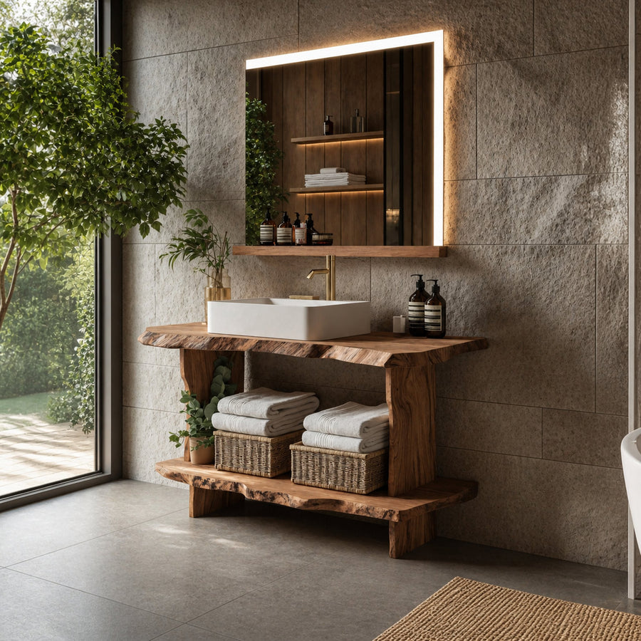 Mid Century Bathroom Cabinet For Elegant Bathroom