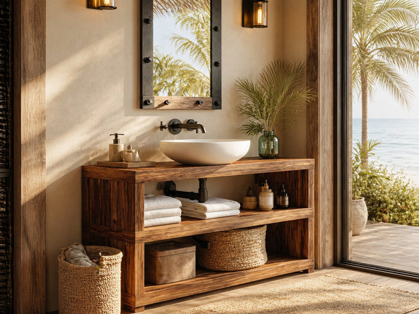 Plainline Paintbrush Solid Wood Freestanding Bathroom Vanity