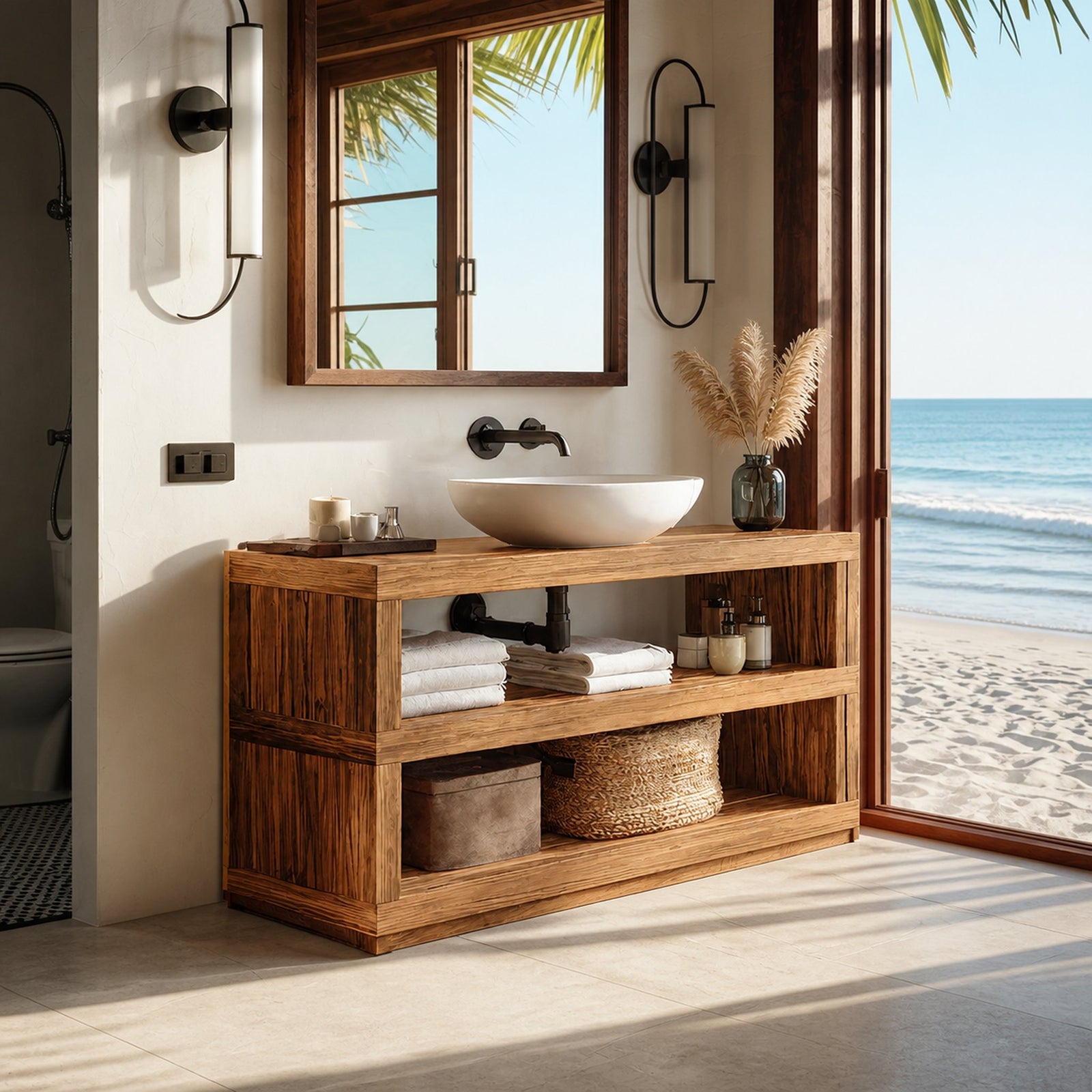 Nine-thirty, tub side
