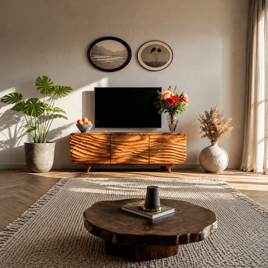 Mid Century Inspired TV Cabinet For Living