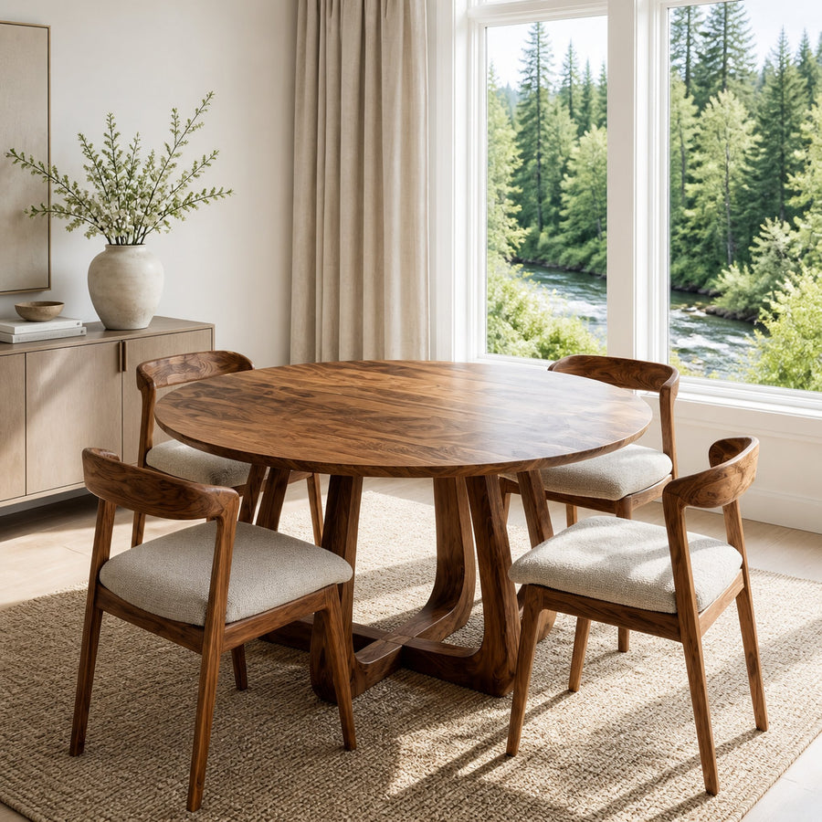 Mid Century Wooden Dining Table For Kitchen Furniture