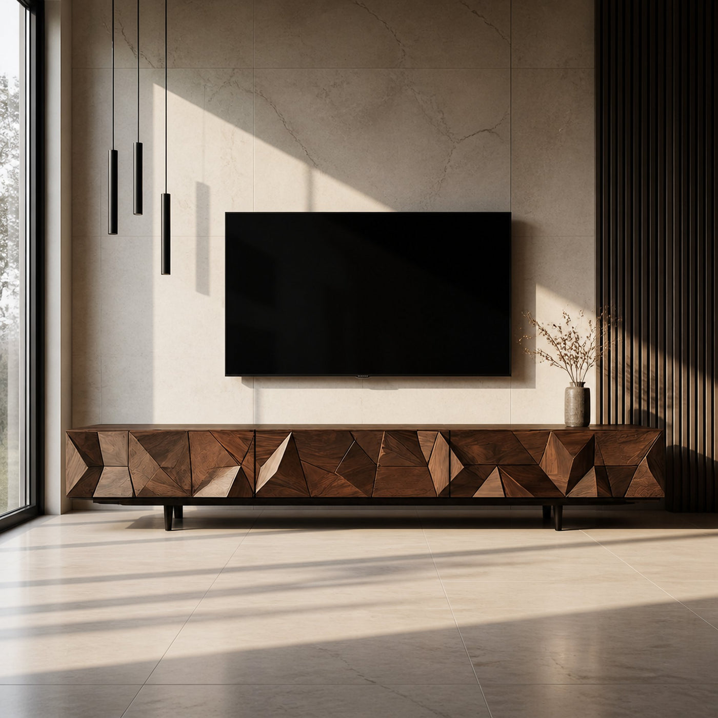 Mid Century Wooden TV Console For Entryway Decor - product view 7