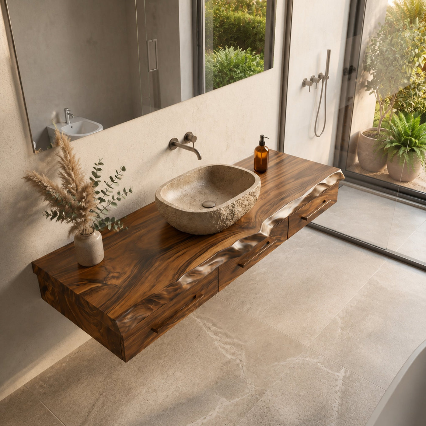 Minimal Floating Bathroom Vanity For Bathroom - product view 3