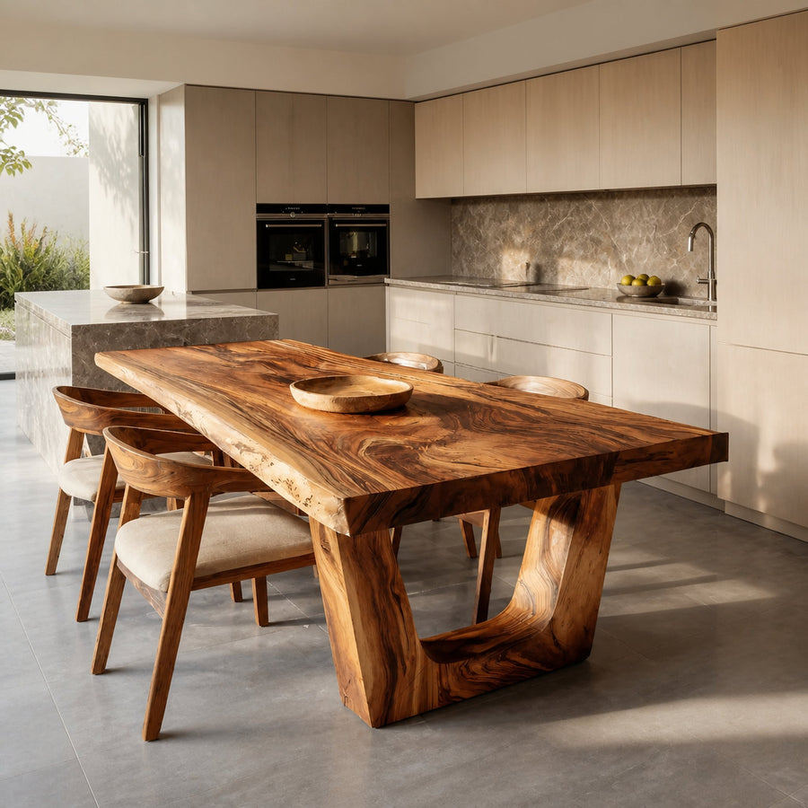 Minimalist Dining Table With Sleek Look For Dining Room