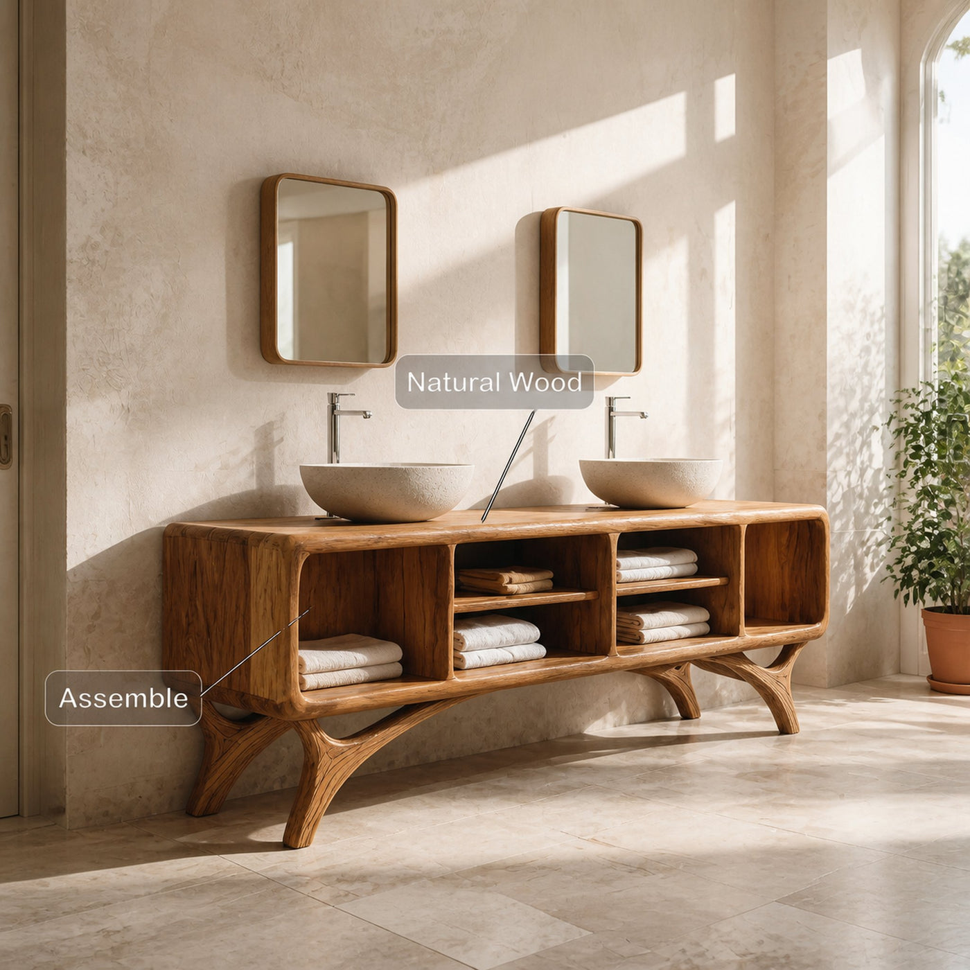 Modern Bathroom Vanity Cabinet For Bathroom Decor - product view 5